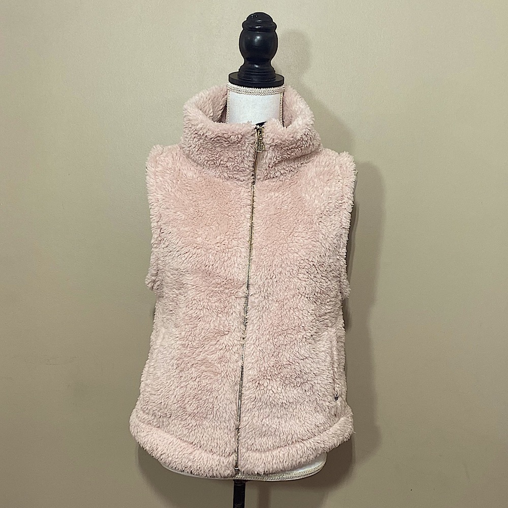 Tommy Hilfiger || Woman’s Pink Teddy Bear Fur Vest size Medium